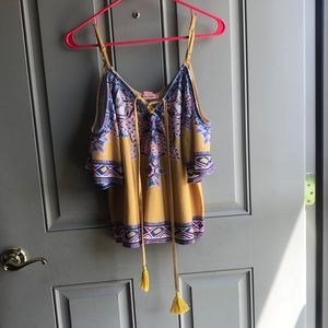 Yellow Bohemian Top